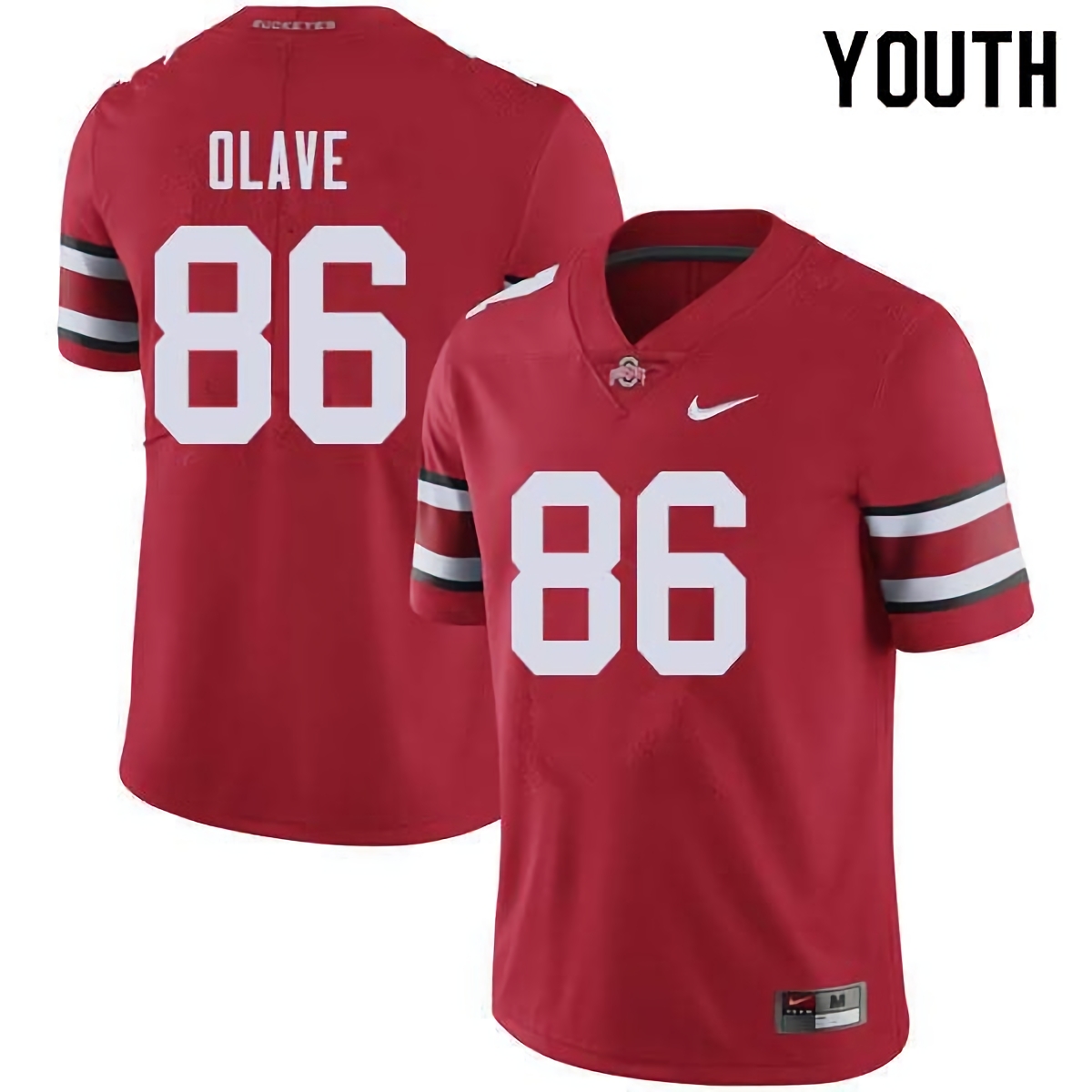 Chris Olave Ohio State Buckeyes Youth NCAA #86 Nike Red College Stitched Football Jersey XQX1356XP